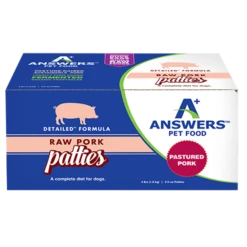 Answers Pet Food Detailed Pork Formula For Dogs - Patties