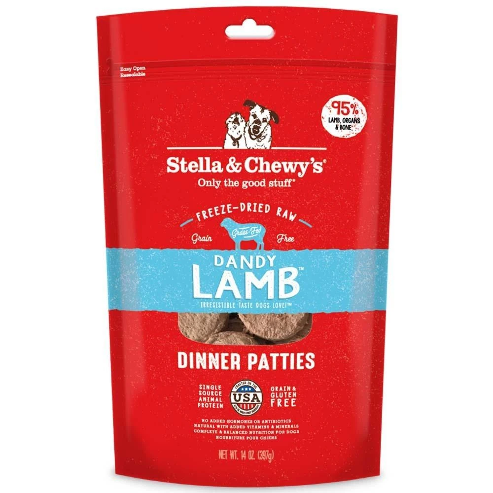 Stella & Chewy's Freeze-Dried Raw Dinner Patties For Dogs - Dandy Lamb Recipe 3 Stella & Chewy's Freeze-Dried Raw Dinner Patties For Dogs - Dandy Lamb Recipe
