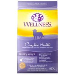 Wellness Complete Health Natural Healthy Weight Chicken And Peas Recipe Dry Dog Food