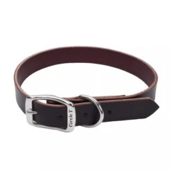 Coastal Pet Products Circle T Latigo Leather Town Dog Collar Medium 5/8" X 14"
