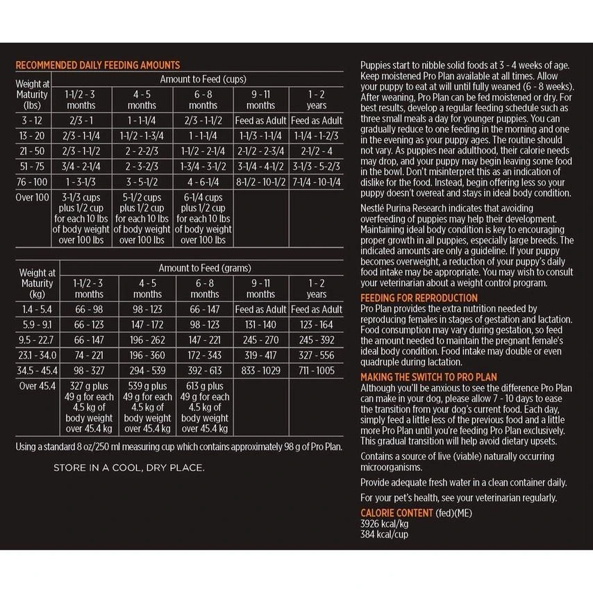 Purina Pro Plan Savor Puppy Shredded Blend Chicken & Rice Formula Dry Dog Food 11 Purina Pro Plan Savor Puppy Shredded Blend Chicken & Rice Formula Dry Dog Food - Image 9