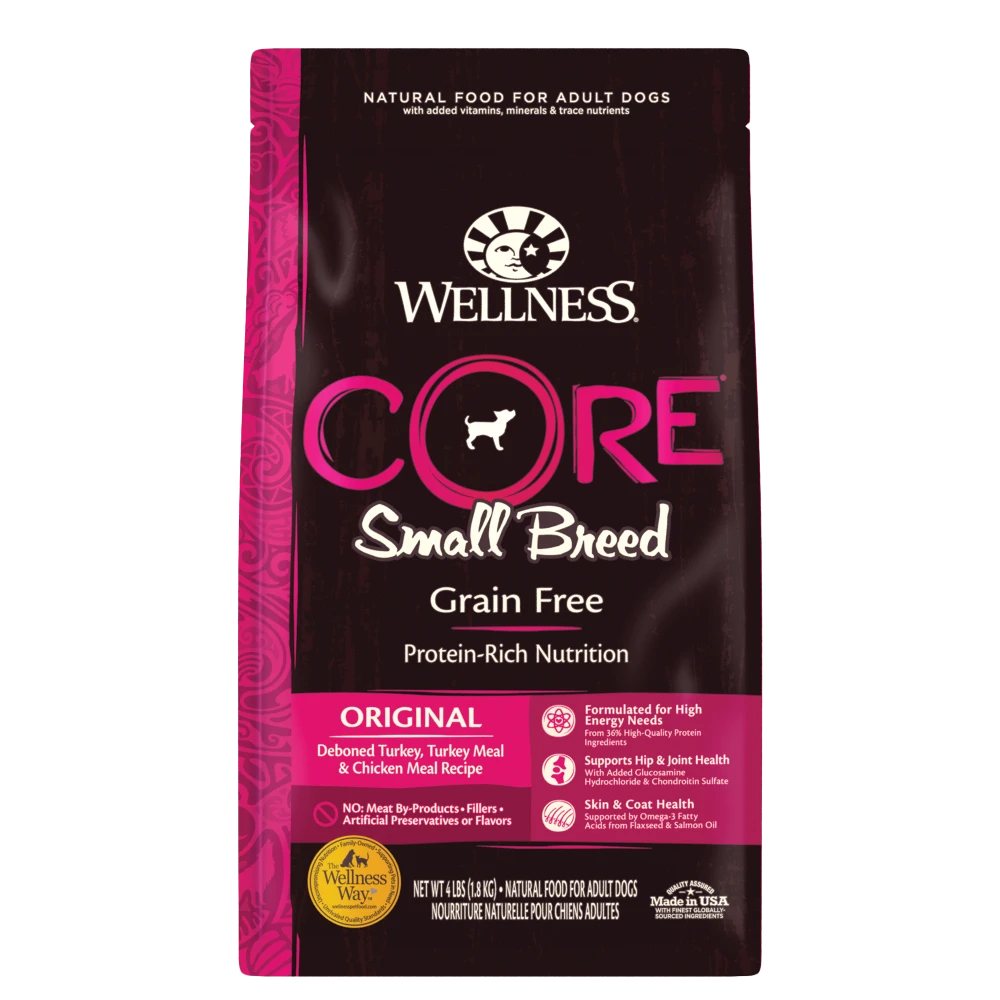 Wellness CORE Grain Free Natural Small Breed Health Turkey And Chicken Recipe Dry Dog Food 3 Wellness CORE Grain Free Natural Small Breed Health Turkey And Chicken Recipe Dry Dog Food