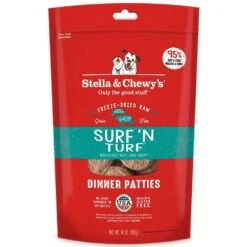 Stella & Chewy's Freeze-Dried Raw Dinner Patties For Dogs - Surf 'n Turf Recipe