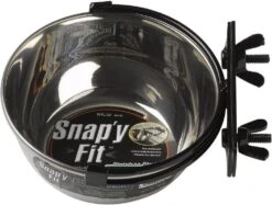 Midwest Stainless Steel Snap'y Fit Water And Feed Bowl
