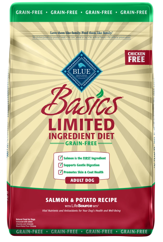 Blue Buffalo Basics Grain Free Adult Salmon & Potato Recipe Dry Dog Food 3 Blue Buffalo Basics Grain Free Adult Salmon & Potato Recipe Dry Dog Food