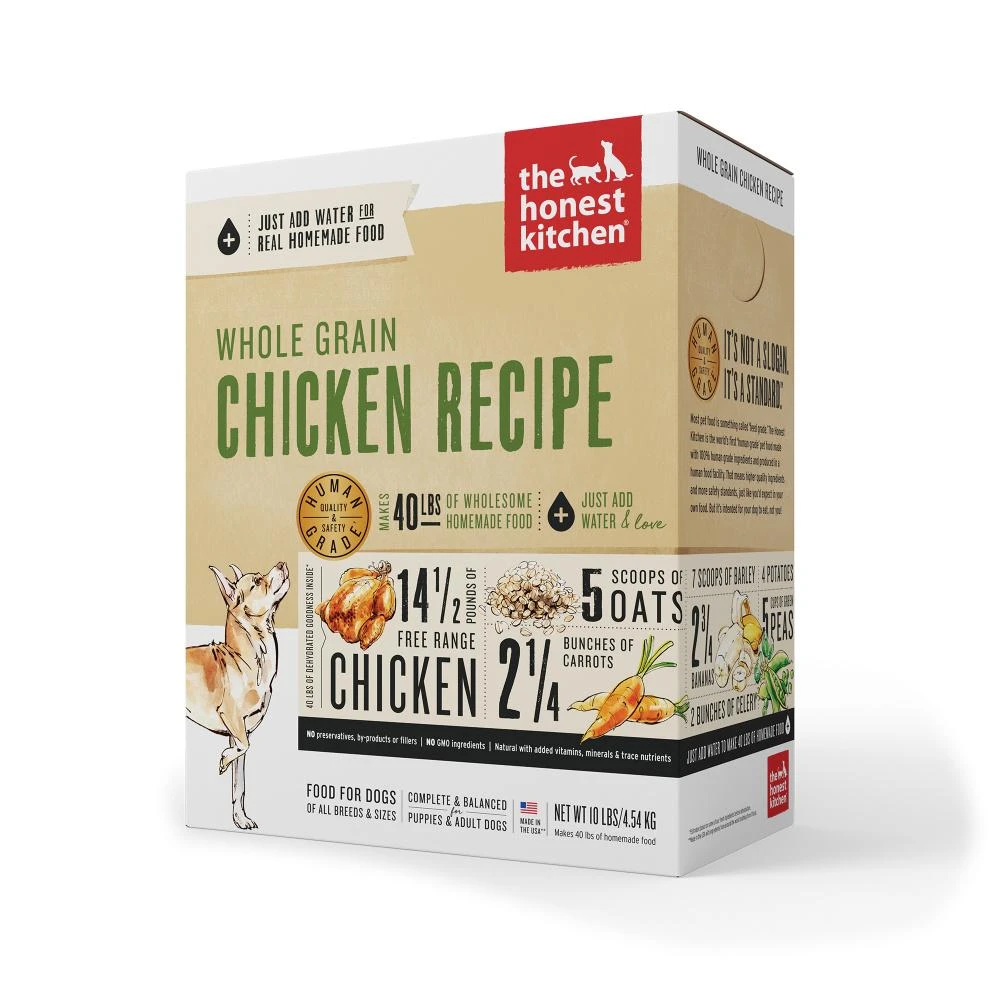 The Honest Kitchen Whole Grain Chicken Recipe Dehydrated Dog Food 3 The Honest Kitchen Whole Grain Chicken Recipe Dehydrated Dog Food