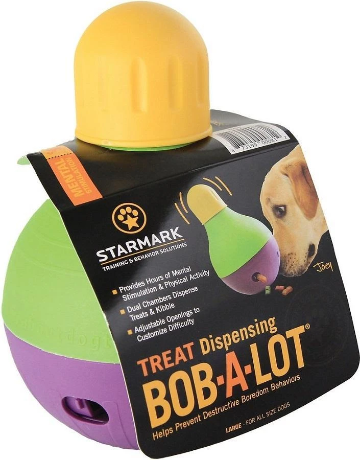 Starmark Treat Dispensing Bob-a-Lot Dog Toy 3 Starmark Treat Dispensing Bob-a-Lot Dog Toy