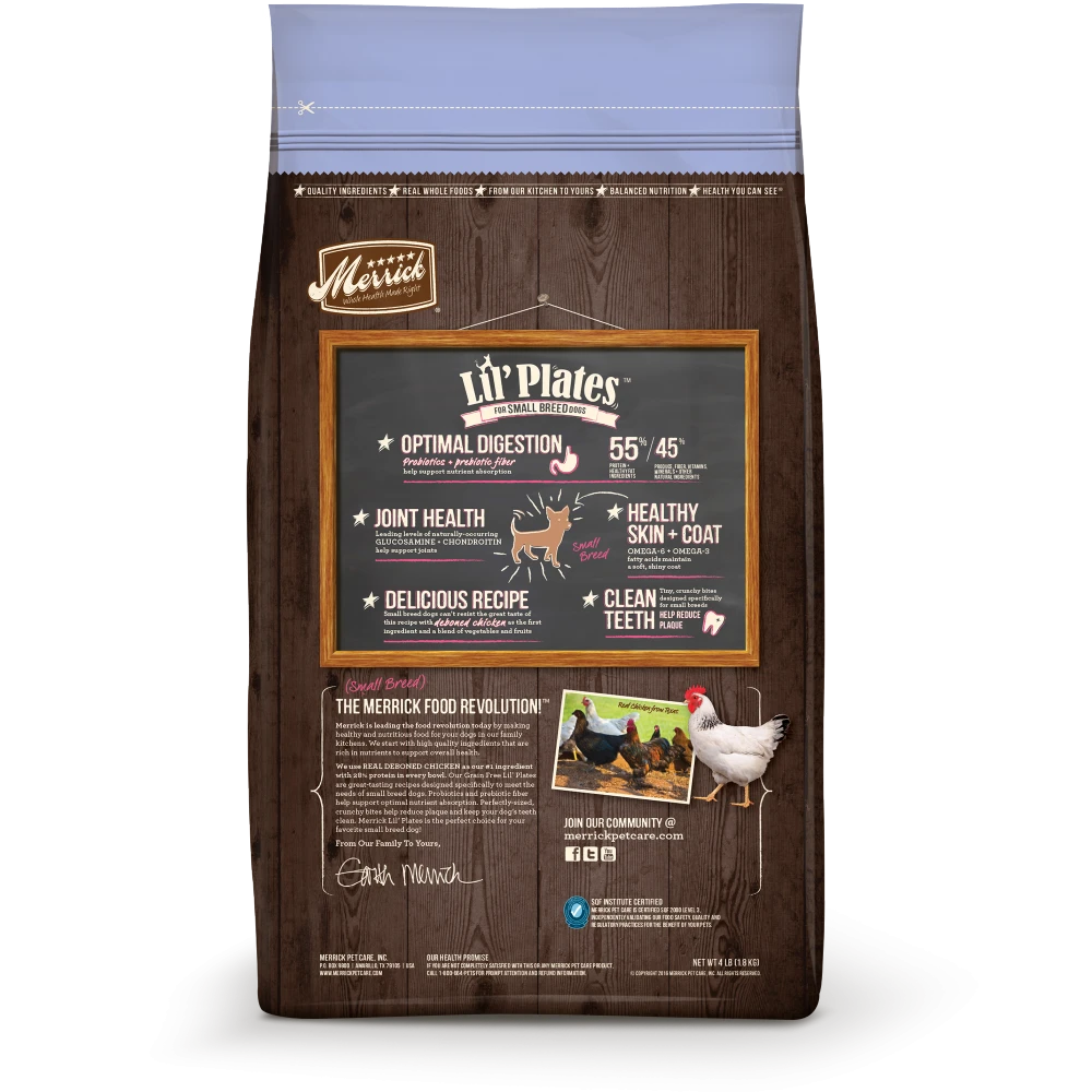 Merrick Lil' Plates Grain Free Puppy Small Breed Real Chicken And Sweet Potato Recipe Dry Dog Food 4 Merrick Lil' Plates Grain Free Puppy Small Breed Real Chicken And Sweet Potato Recipe Dry Dog Food - Image 2