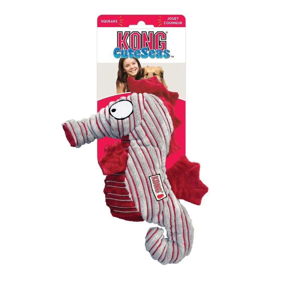 KONG CuteSeas Seahorse Crinkle Dog Toy 5 KONG CuteSeas Seahorse Crinkle Dog Toy - Image 3