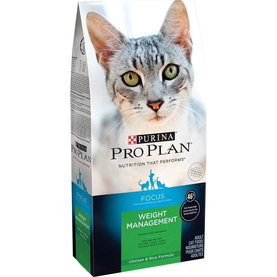 Purina Pro Plan Focus Weight Management Chicken & Rice Formula Adult Dry Cat Food 4 Purina Pro Plan Focus Weight Management Chicken & Rice Formula Adult Dry Cat Food - Image 2