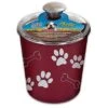 Loving Pets Bella Canister Merlot Treat Holder