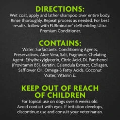 FURMINATOR DESHEDDING ULTRA PREMIUM SHAMPOO -Tropiclean Sales Store P93317 GalleryImages 03 Directions