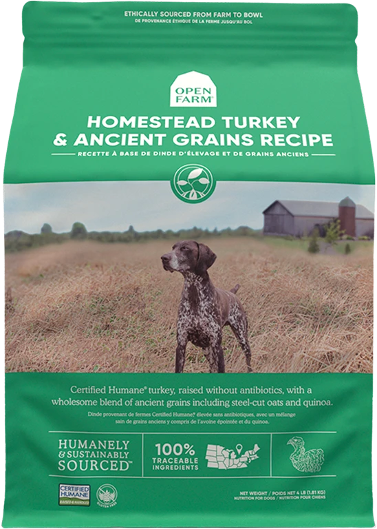 Open Farm Homestead Turkey & Ancient Grains Dry Dog Food 3 Open Farm Homestead Turkey & Ancient Grains Dry Dog Food