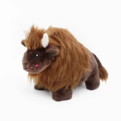 ZippyPaws Wooliez Billie The Bison Dog Toy