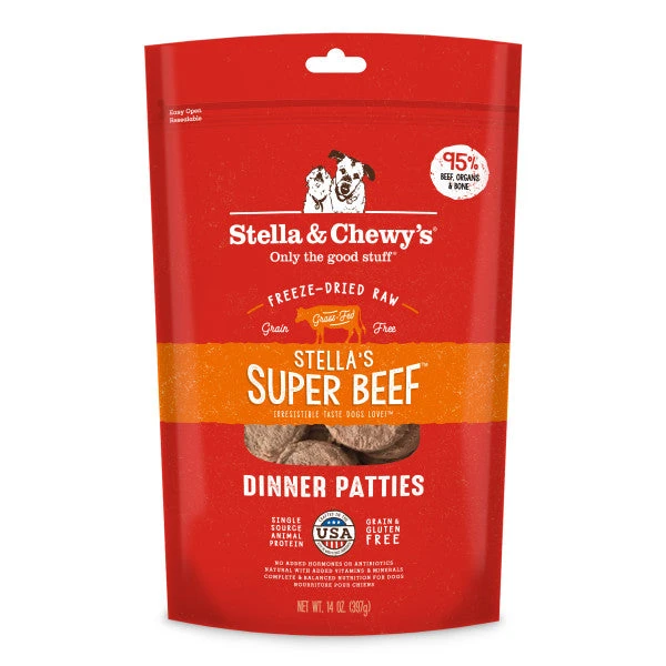 Stella & Chewy's Stella's Super Beef Freeze-Dried Dinner Patties Dog Food 5 Stella & Chewy's Stella's Super Beef Freeze-Dried Dinner Patties Dog Food - Image 3