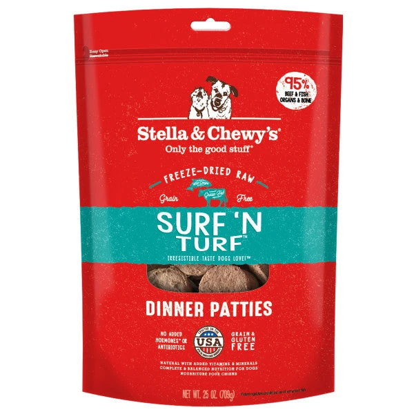 Stella & Chewy's Freeze-Dried Raw Dinner Patties For Dogs - Surf 'n Turf Recipe 7 Stella & Chewy's Freeze-Dried Raw Dinner Patties For Dogs - Surf 'n Turf Recipe - Image 5