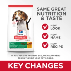 Hill's® Science Diet® Puppy Chicken Meal & Barley Recipe -Tropiclean Sales Store sd canine puppy dry keyChanges 500