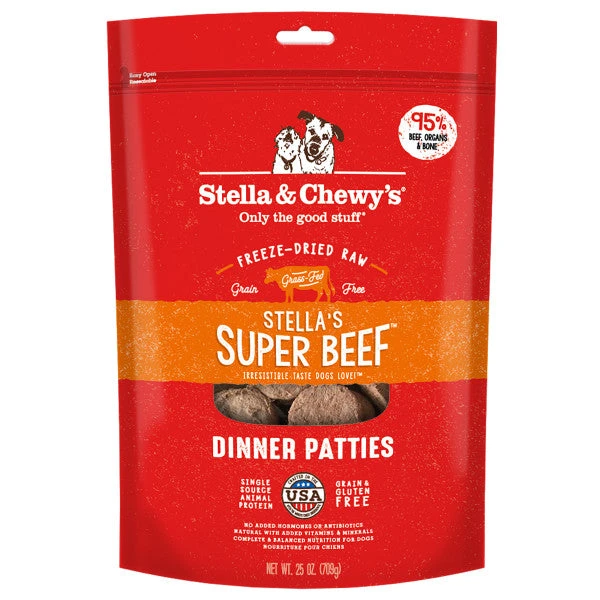 Stella & Chewy's Stella's Super Beef Freeze-Dried Dinner Patties Dog Food 6 Stella & Chewy's Stella's Super Beef Freeze-Dried Dinner Patties Dog Food - Image 4