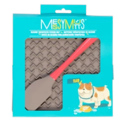 Messy Mutts Silicone Therapeutic Feeding Mat With Silicone Spatula