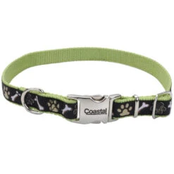 Coastal Pet Products Ribbon Adjustable Dog Collar With Metal Buckle